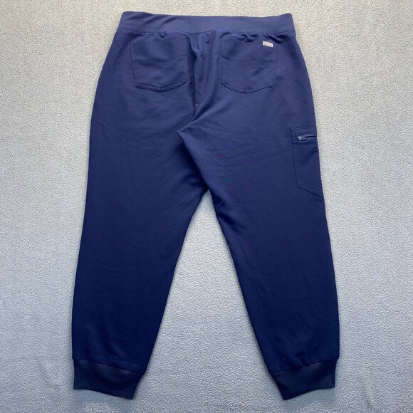 Figs Pants Womens XL/P Blue Scrub Bottom Zamora Jogger Nurse Workwear,Pockets - Picture 2 of 16